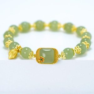 Antique-Style Hetian Jade Bracelet